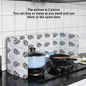 

Kitchen Frying Pan Oil Splash Protection Screen Cover Gas Stove Anti Splatter Shield Guard Oil Divider Splash Proof Baffle Tools