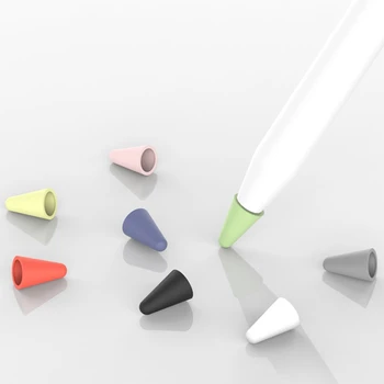 

8Pcs/box Tip Cover for Apple Pencil 1/2 Tablet Stylus Touch Pen Nib Soft Silicone Protective Tip Touch Cover for Apple Pencil