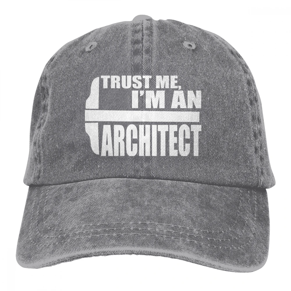 Trust Me I'm Architect Casquette Deep Heather унисекс Мужские Женские джинсовые бейсболка с ремешком кепки Регулируемая шляпа для гольфа папа