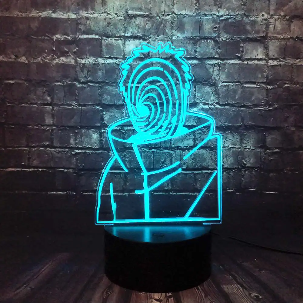 Ночник светильник настольная лампа игрушка Наруто Led украшение Красочный ночник