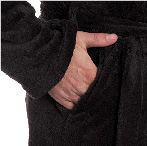 Мужские зимние теплые халаты, толстая удлиненная плюшевая шаль, халат, кимоно, домашняя одежда, халат с длинными рукавами
