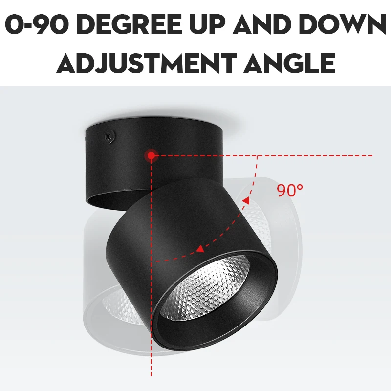 LED Downlight Recessed Ceiling Spotlight Surface Mounted Led Downlight 220V 10/15/25W 110V Round Downlights