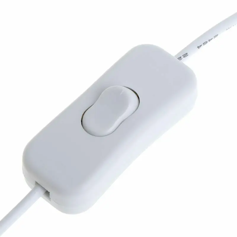 1 шт. USB белый кабель для мужчин и женщин с переключателем вкл/выкл удлинитель для USB лампы USB вентилятор линия питания
