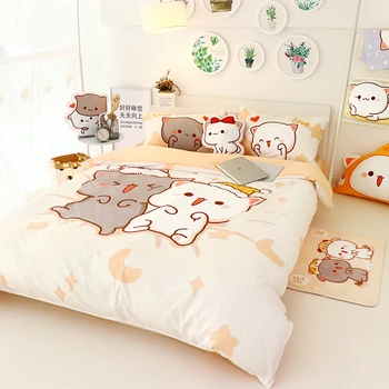 Kawaii Japanese Cat Bedding Set 3