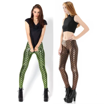 

2020 New Women's Leggings 3D Fluorescent Print Slim Sexy Female Spring Summer Pants Plus Size Elastic Casual Sports Ankle Length