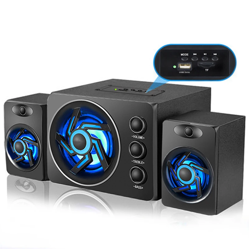 Audio Speaker With Colorful LED Light Desktop
