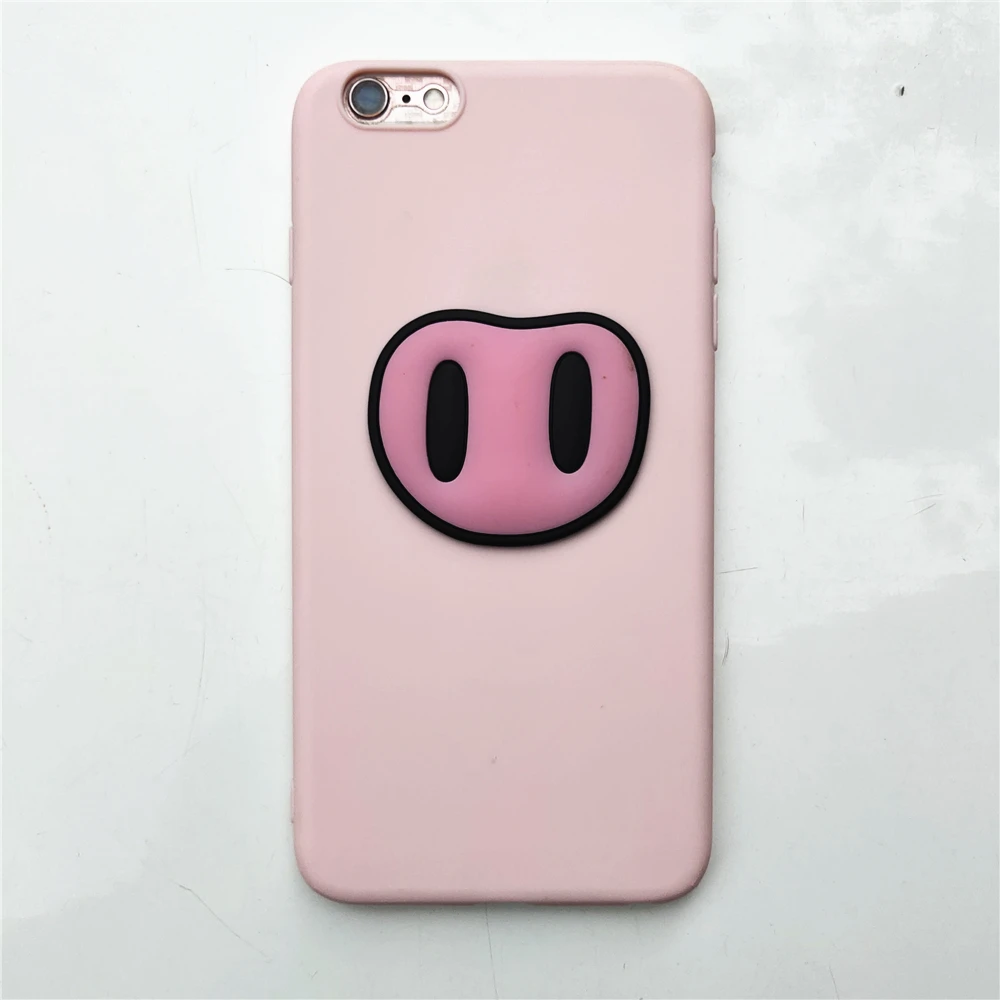 Pink Мультяшный яркий цвет чехол для iPhone 6 6S Plus 7 7S Plus 5 5S SE X XS MAX XR Мягкий силиконовый чехол из ТПУ - Цвет: Pink