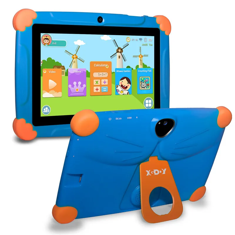 Günstige XGODY T703 Kinder Tablet PC Android 8,1 Weihnachten Geschenk 7 Inch Kinder Tablet 1GB + 16GB Quad Core 1024*600 HD Touchscreen Tabletten