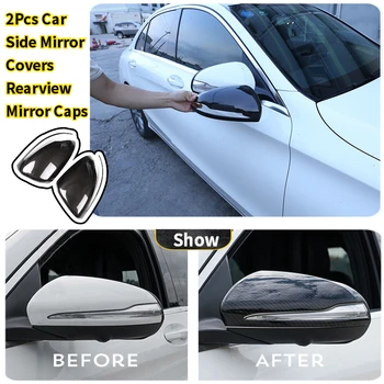 

Auto Rearview Mirror Cap Cover Sticker Decoration for Mercedes Benz W222 W213 W205 Car Accessories GLC X253 C E S Class for LHD