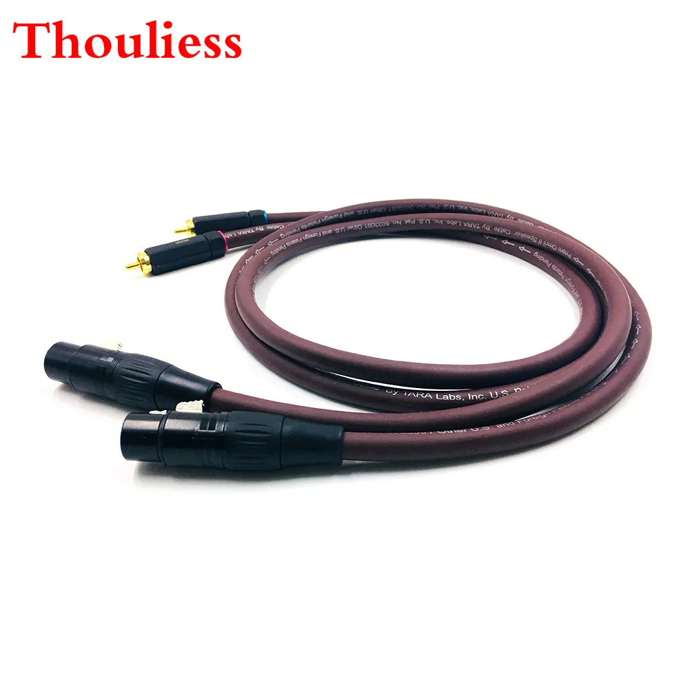 Thouliess Pair HIFI BR-109 RCA к XLR женскому баллонному соединительному кабелю баллонным