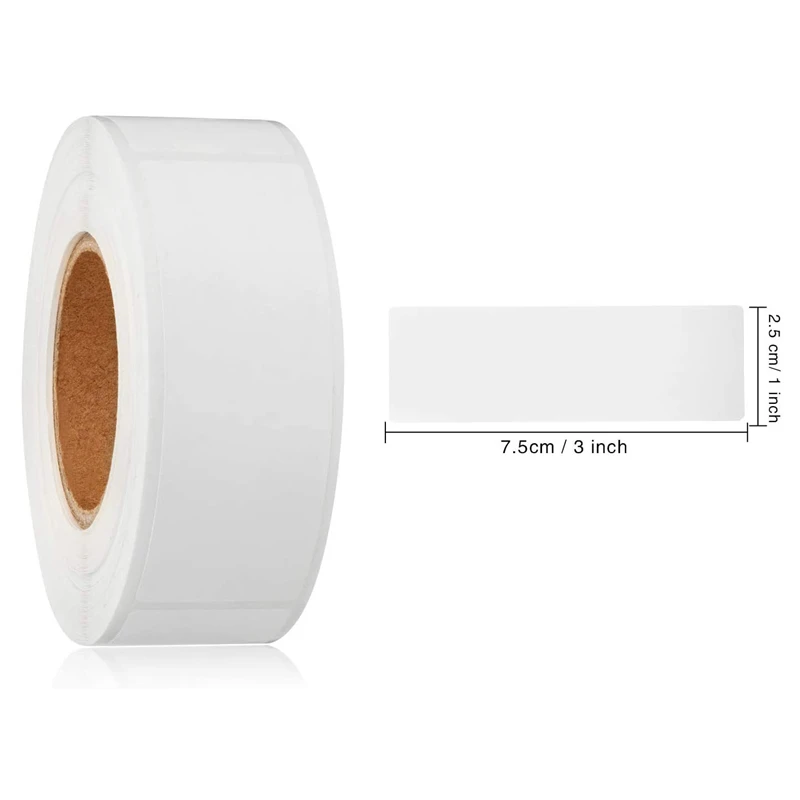 Removable Freezer Labels 1 x 3 Inch Food Storage Stickers Refrigerator Freezer Paper Labels Blank White