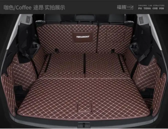 Seven-seat выделенный полноразмерный багажник Коробка коврик для- Volkswagen Teramont/Atlas 5 машинные места стиль