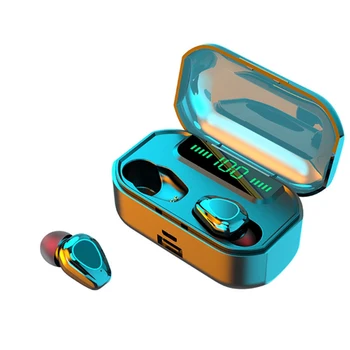 

Stereo Noise Reduction Wireless Waterproof Touch Control Universal Mini LED Digital Display Bluetooth Earphone Charging Case