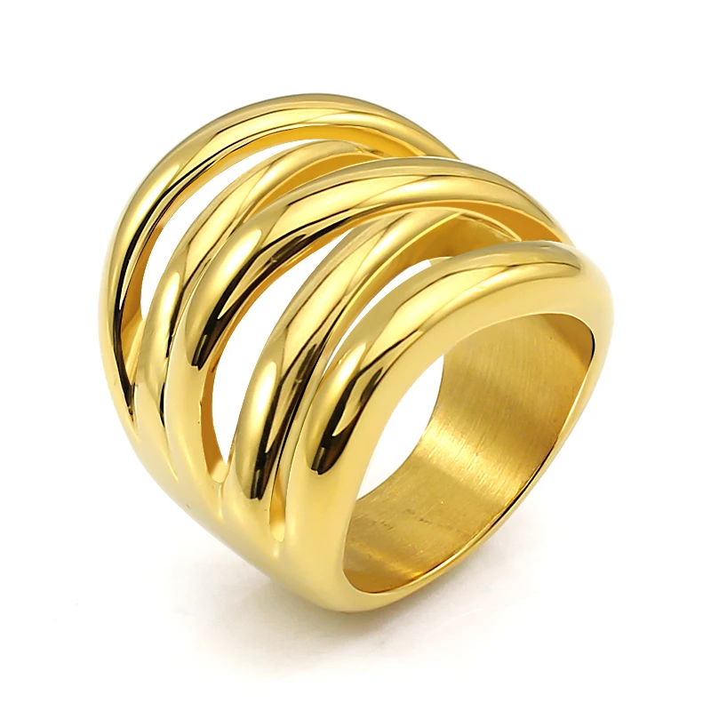 Les Bijoux Новый Best продажи кольцо Мода 2016 года 316L Нержавеющая сталь серебро плотная