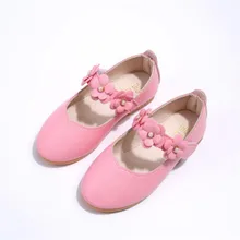 Г.; От 1 до 12 лет; детская Свадебная обувь с цветочным узором для маленьких девочек; кожаная обувь принцессы для девочек; школьная танцевальная обувь