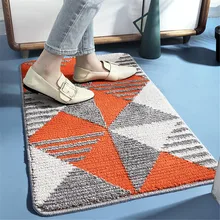 Толстый Флокированный домашний коврик, износостойкий напольный коврик, коврик для ванной комнаты, домашний вход, износостойкий нескользящий коврик для ванной комнаты, полиэстер& F7