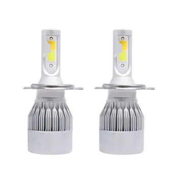 

Auto Headlight Bulb Kits Mini Size LED Light C6 CAR LED Headlight Hi-Lo Beam 6000K 72W 8000LM Automobiles Headlight Bulb H4/HB2/