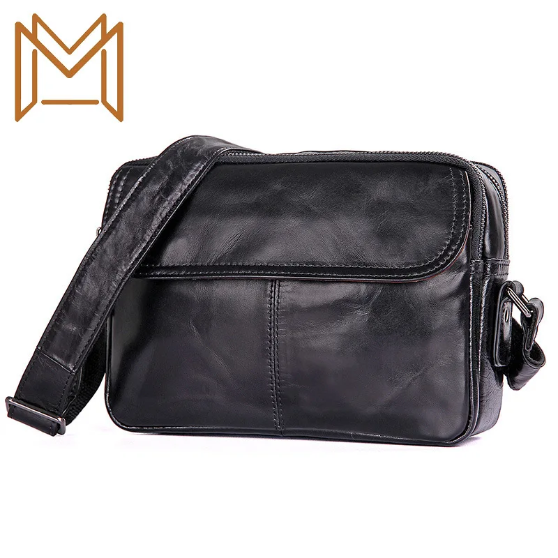 

Genuine Leather Male Leisure Time Single Shoulder Small Satchel Single Shoulder