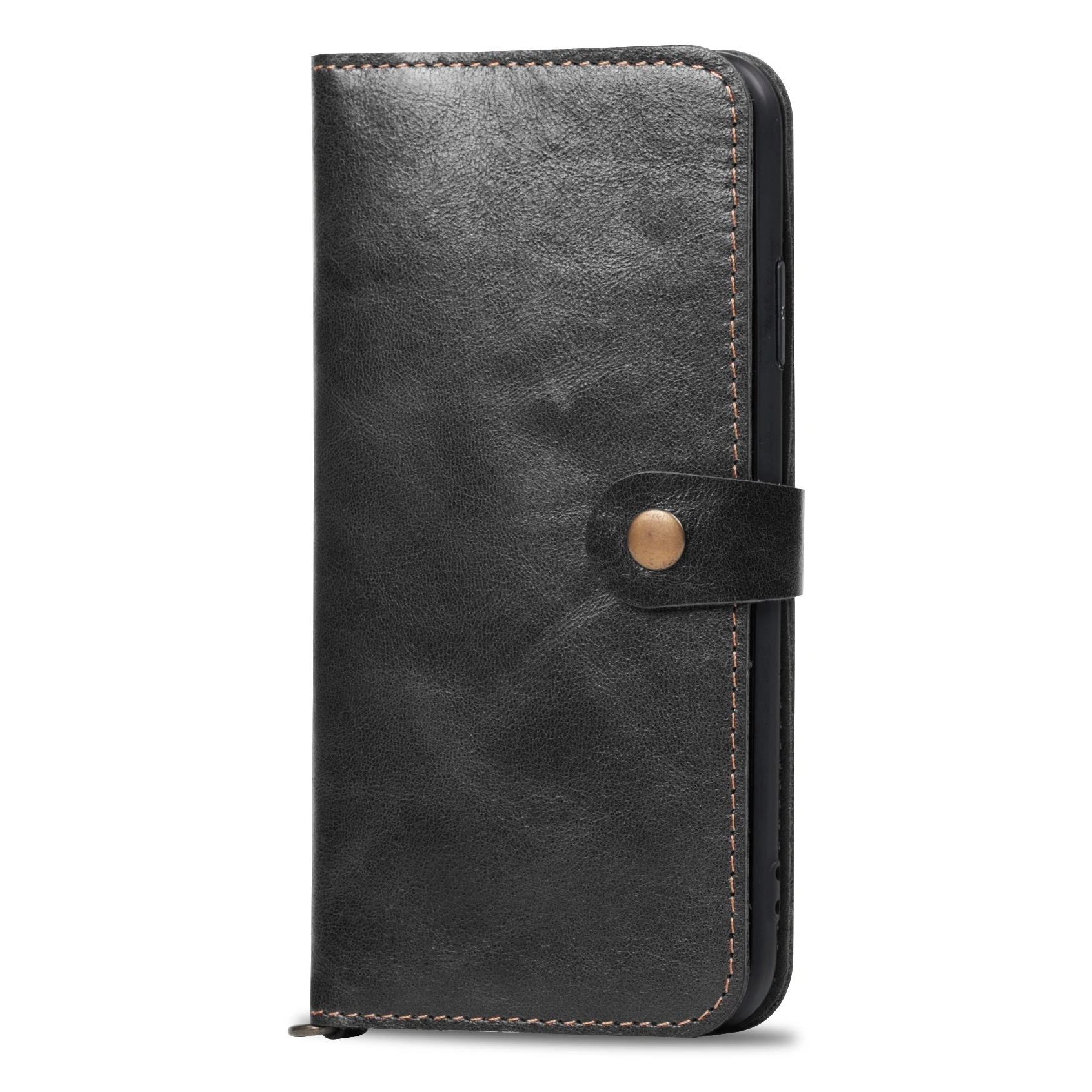 High-end Cowhide Wallet Flip Phone Case or iPhone 6 6S Plus  7 8 Plus X XR XS MAX 11 PRO MAX