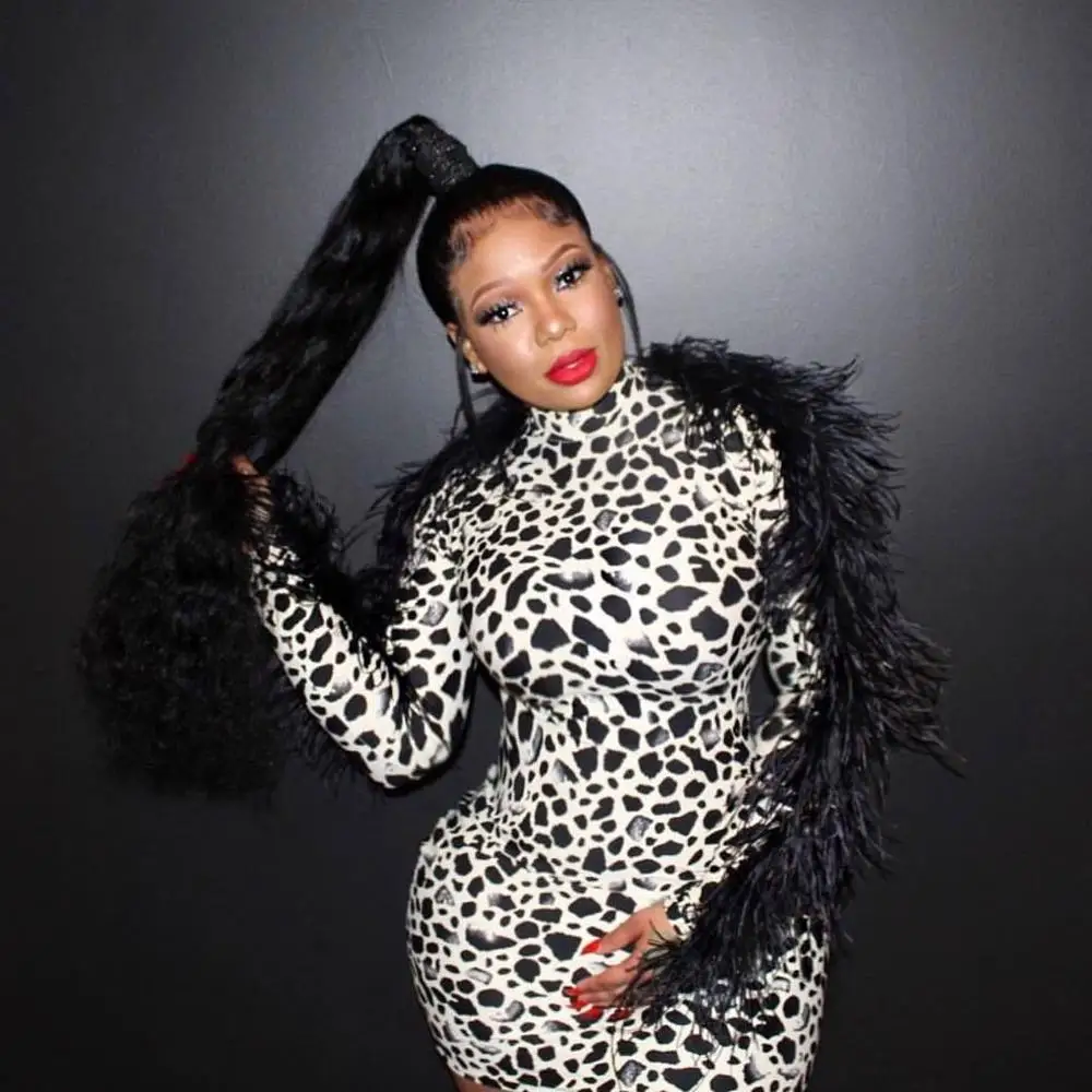 

Echoine Feather Leopard Print Mini Dress Autumn Long Sleeve Sexy Women Dresses Party Club Outfits Bodycon Vintage Vestidos