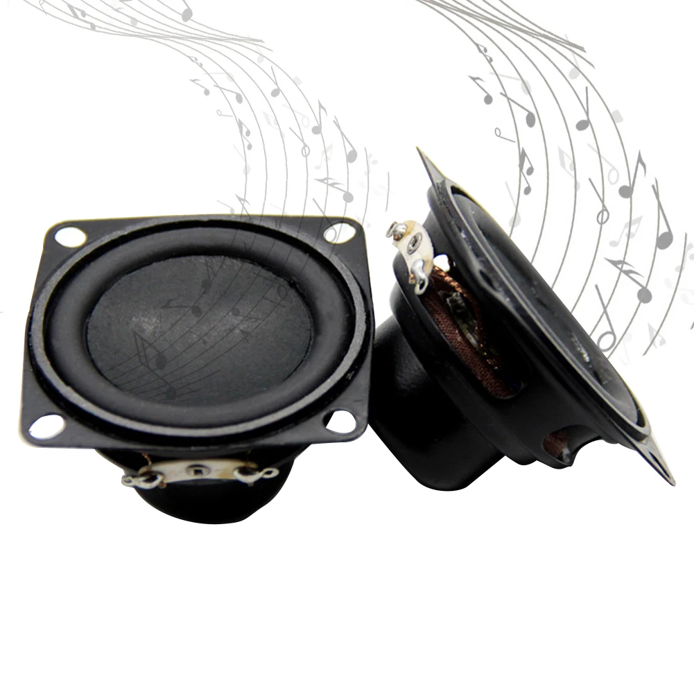2 шт Круглый Мини громкий динамик DIY аксессуары бас мультимедиа Магнитный домашний прочный 4 Ом 10 Вт аудио динамик 2 дюйма 53 мм полный диапазон