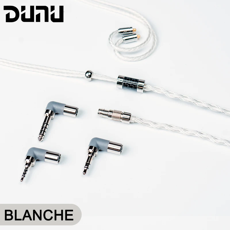Кабель для наушников DUNU BLANCHE HiFi Audio Upgrade серебристый провод высокой чистоты тип 1 с