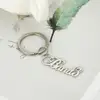 Sipuris Personalized Custom Name Letter Keyring Unique Stainless Steel Key Chain For Women Man Customization Keychain ► Photo 3/6