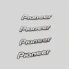 4pcs/lot pioneer Hi-Fi Speaker audio Speaker 3D Aluminum Badge Emblem stereo sticker 55x10mm ► Photo 3/4