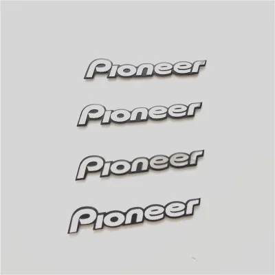 10 шт./лот pioneer Hi Fi динамик аудио 3D алюминиевый значок эмблема стерео наклейка 55x10