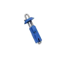 5 unidades/pacote snap tipo rápida desacoplamento simples plástico azul metal rápida decoup gadget pesca acessórios k1ac