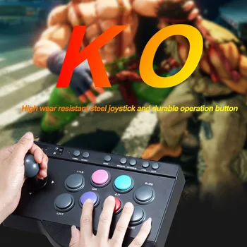 

ABS Practical Durable Stick For Arcade Fighting Joystick USB Wired Replacement PC Button Game Controller For PS3/4 For XBOX ONE