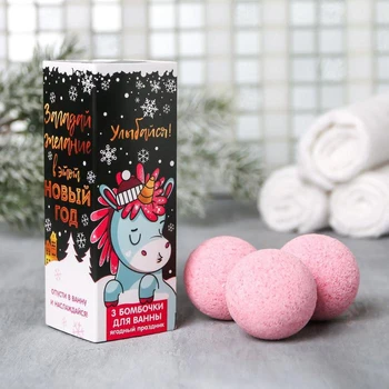 

Make a wish bath balls 40 g, 3 PCs in a box-pencil case 4994847