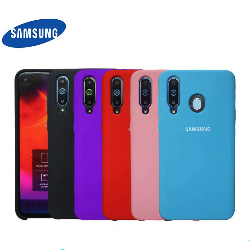Чехол для Samsung A6 Plus 2018 официальный силиконовый мягкий чехол Galaxy A71 a51 A8 plus