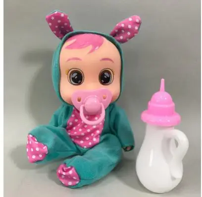 8 дюймов 3D силиконовая кукла Inteiro Realista Reborn Cry A Baby высокое качество волшебные слезы