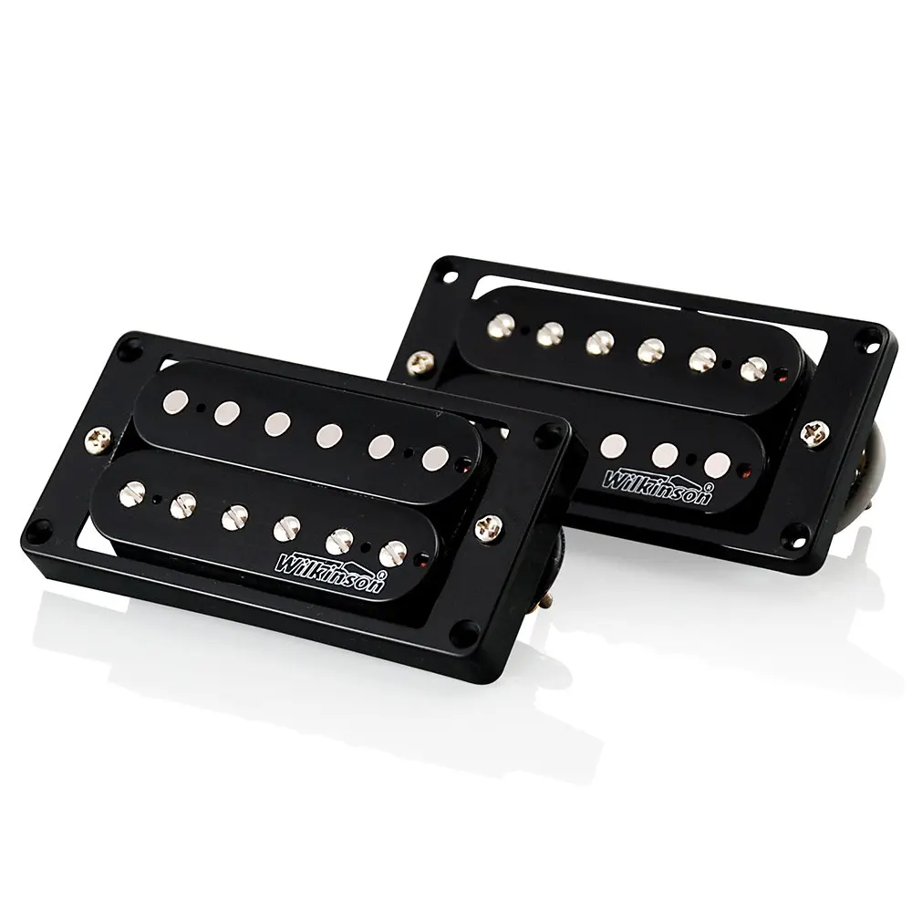 Wilkinson Humbucker Пикап шеи и мост 4C звукосниматель для гитары Комплект Зебра/черный