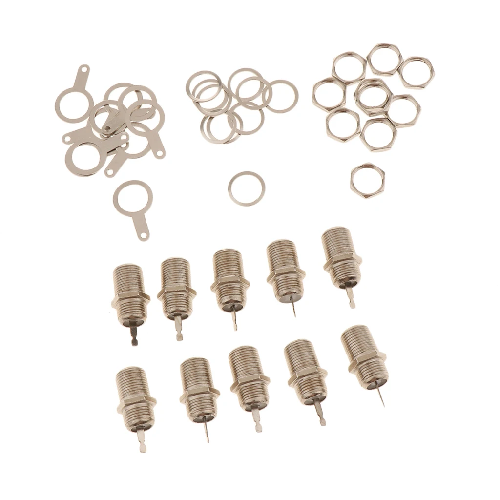 1Set F-Type Female RF Connector&Nut&Gasket Kits for Television Set-top-box