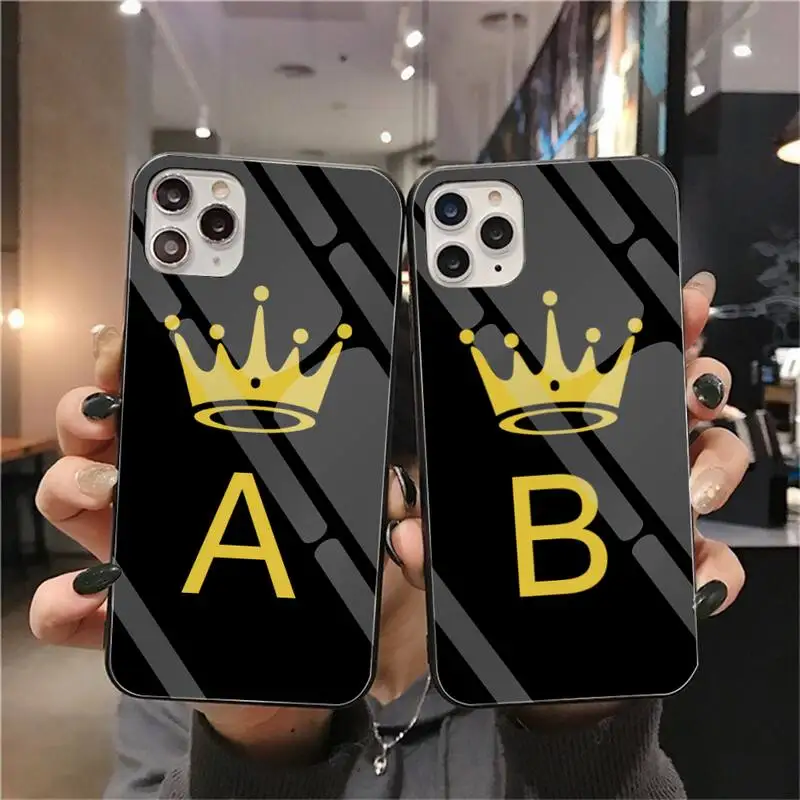 Милый чехол для телефона с забавной Золотой короной и надписью Bling закаленное