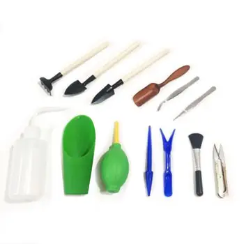 

13 Pcs Mini Garden Planting Transplanting Hand Tools Succulent Miniature Gardening Tool Set Household Accessory