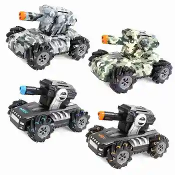 

2.4G Super RC Tank Drift Charger Battle Launch Toy Cross-country Tracked Metal Remote Control Vehicle Hobby Toys For Children