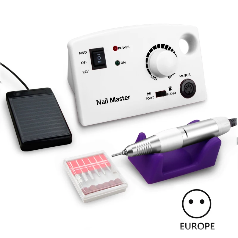 35000 Manicure Machine Electric Nail Drill File Manicure Cutters Nail Milling Machine Manicure apparatus Pedicure Art Equipments - Цвет: white