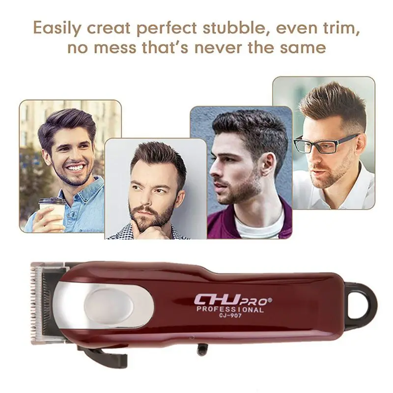 Portable USB Charging Men Electric Hair Clipper Engraving Haircut Machine 19QE