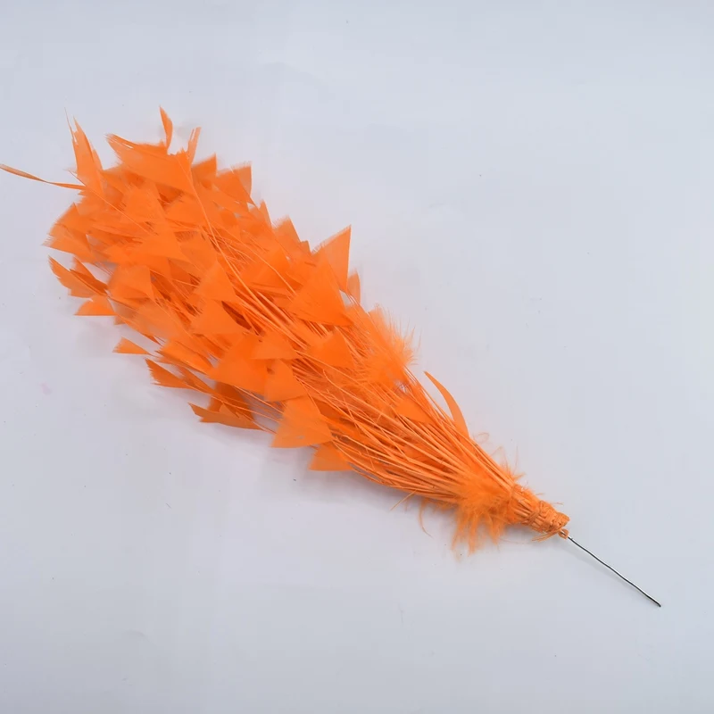 Гусиные перья цветок свадебные корсажи фазаны перья для ремесел DIY головной убор Свадебные перья украшения для изготовления ювелирных изделий - Цвет: Orange