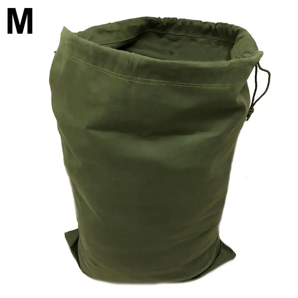 M Large Canvas Travel Packing Organizer Storage Bag Green Transfer Bags Logistics Moving Bag For Outdoor Travelling Pack Luggage - Цвет: M