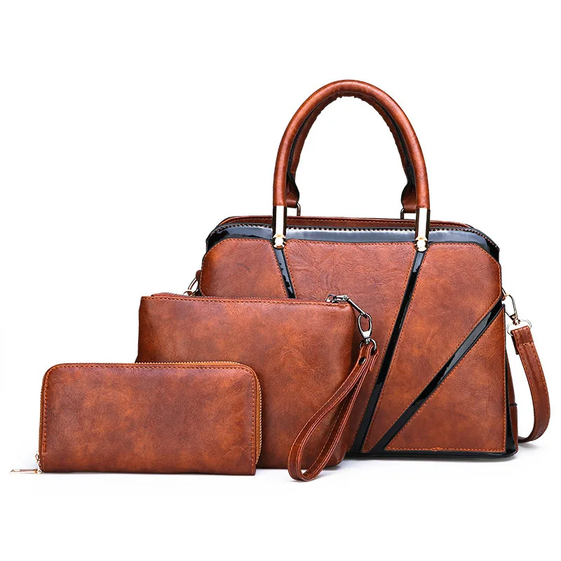 

2019 cross-border new fashion versatile lady carrying three pieces of son and mother bag cross-body bag