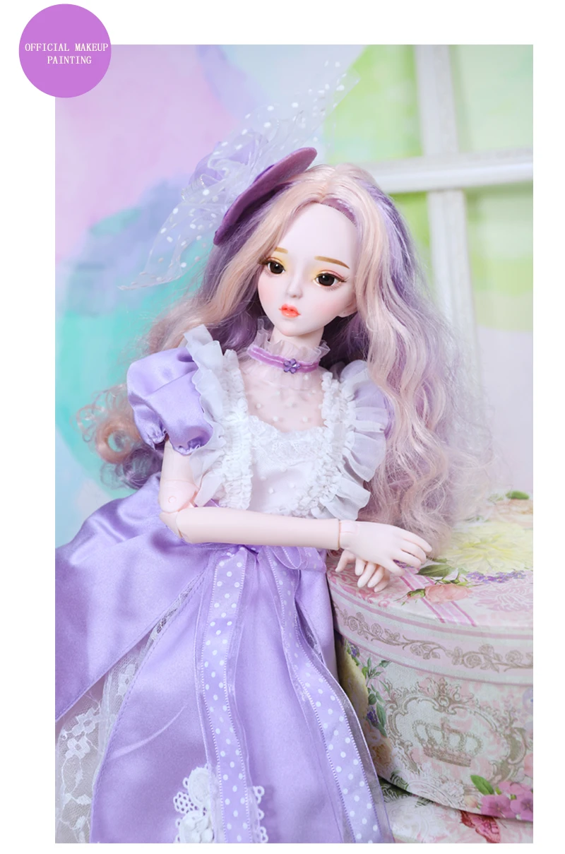 DBS 1/3 bjd кукла 62 см шарнир тела обувь и платье для куклы головной убор мечта фея SD