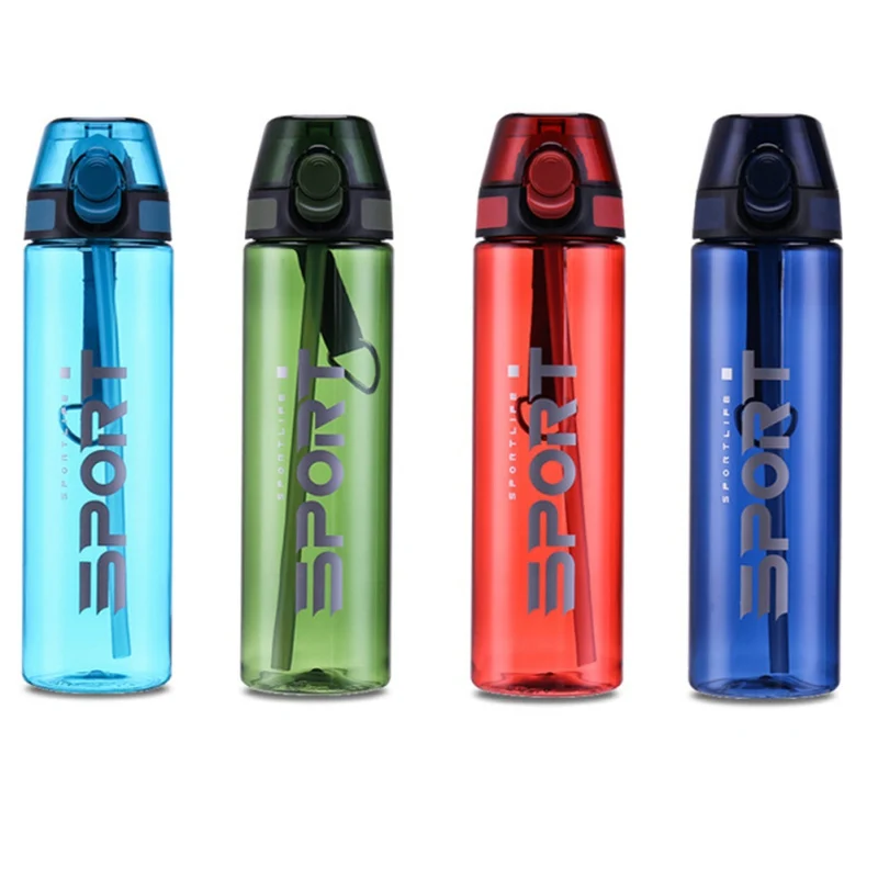 Leak Proof Sports Water Bottle Lightweight Drinking Bottles For Water Plastic Hydro Flask For Outdoors Camping Cycling
