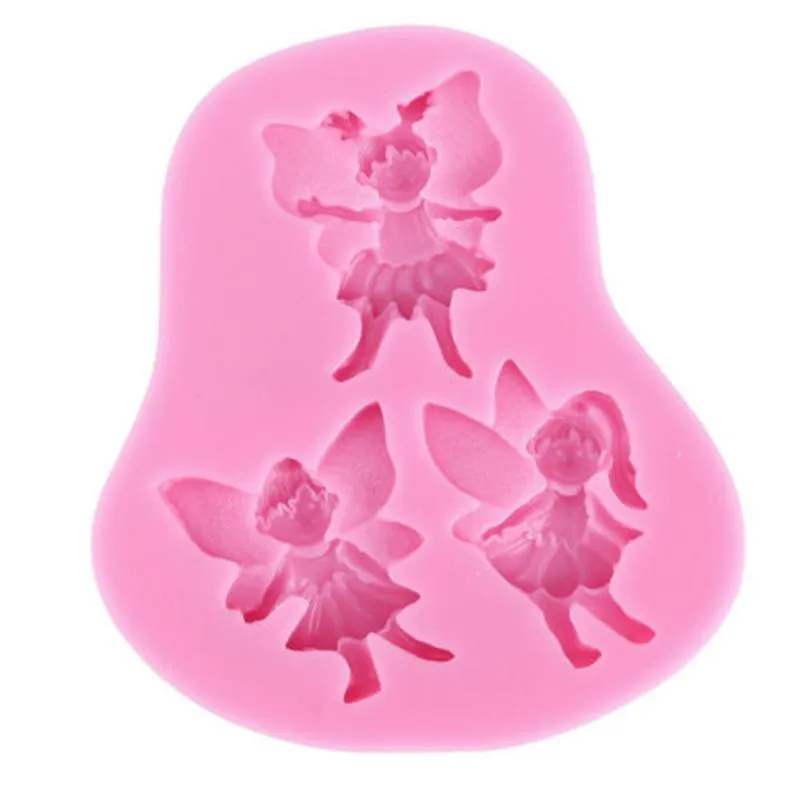 Elf Mold 1 шт. сказочная фигура эльф Ангел шоколадная Форма Силиконовые мыло инструменты для украшения тортов из мастики С Днем Рождения украшения помадка инструмент ZXH - Цвет: Elf Mold