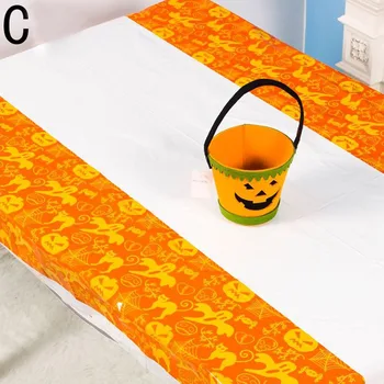 

PVC Halloween Printing Tablecloth Disposable for Desktop Bar Party Atmospheres Home Decoration DNJ998