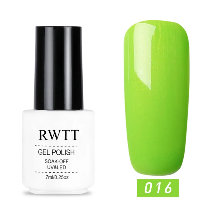RWTT Гель-лак для ногтей Набор для маникюра гибридные ногти цветной полигель Vernis Полупостоянный УФ-гель для ногтей гель лак - Цвет: 016