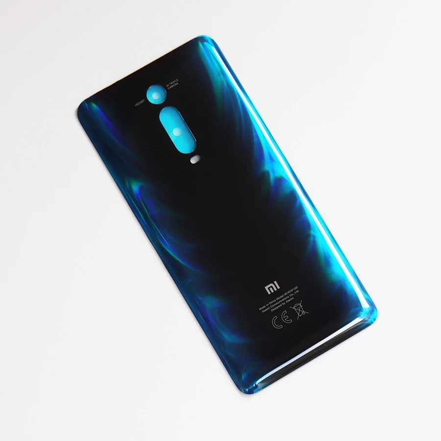 Mi 9T 3D стекло задняя крышка корпуса для Xiao mi Red mi K20 задняя дверь Замена жесткий чехол батареи черный Запас K20 Pro - Цвет: Blue 1